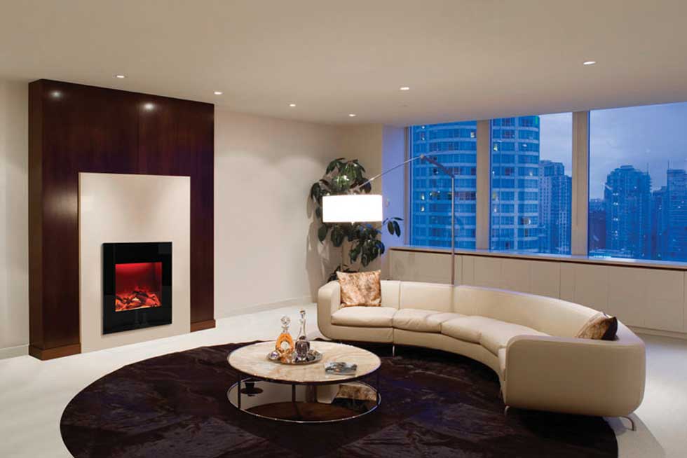 Zero Clearance electric fireplace by Amantii