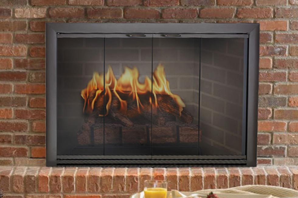 Brookfield masonry fireplace door by Design Specialties