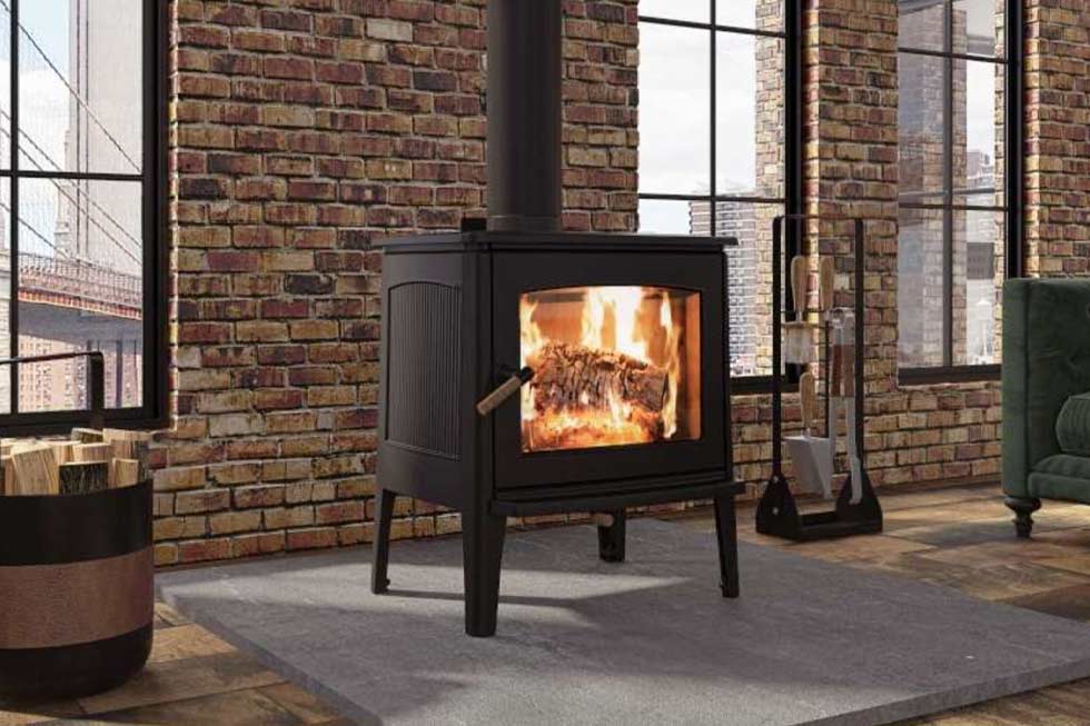 Hipster 20 large wood stove by Ambiance