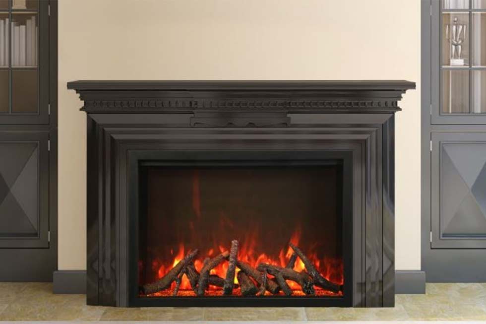 Traditional electric fireplace by Ambiance