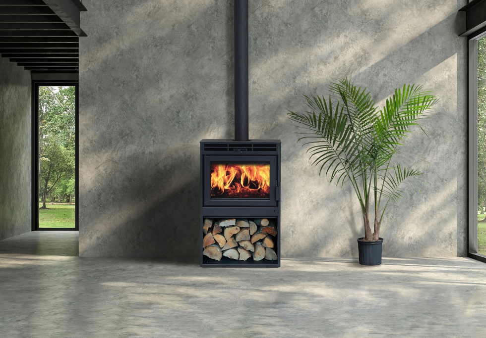 Hipster 20 large wood stove by Ambiance